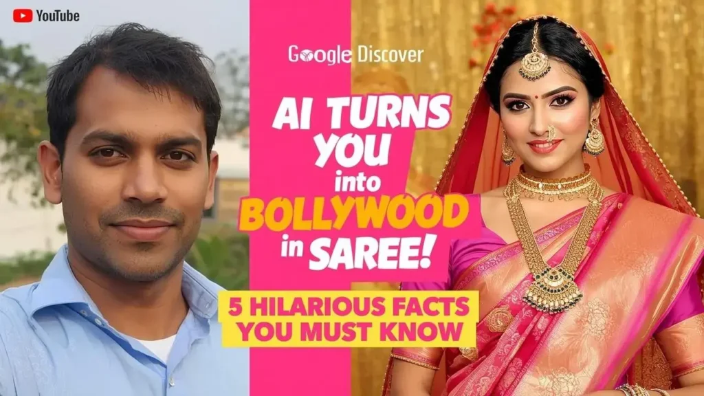 Bollywood-style saree AI trend India