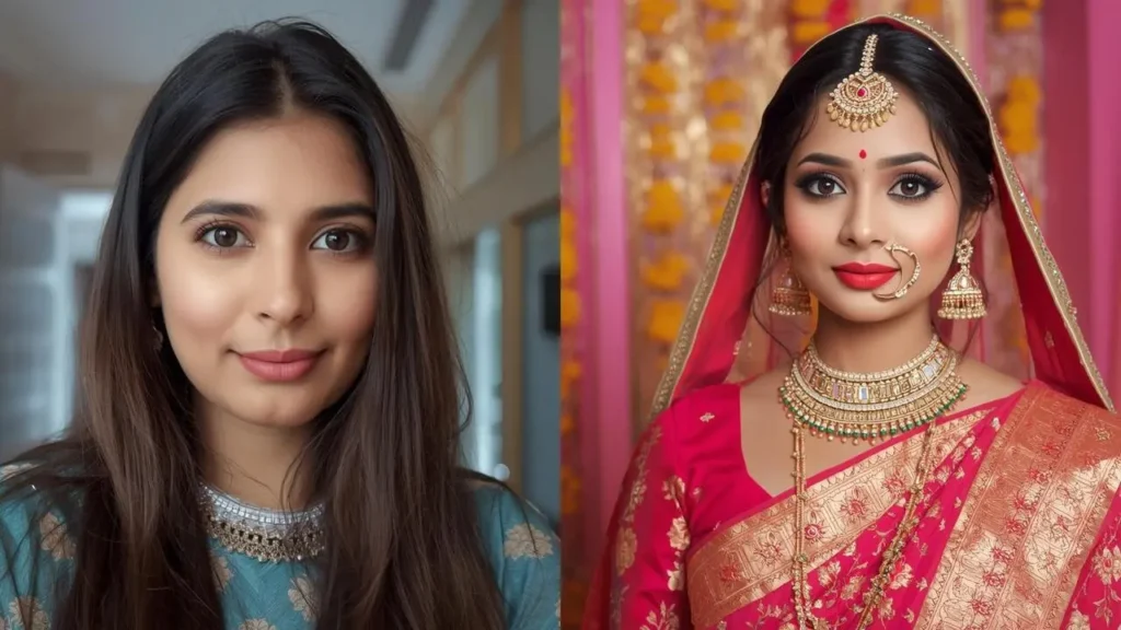 Bollywood-style saree AI trend India