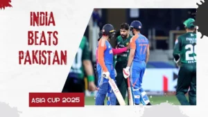 India vs Pakistan Asia Cup 2025: Abhishek Sharma celebrates six as India dominates in Dubai