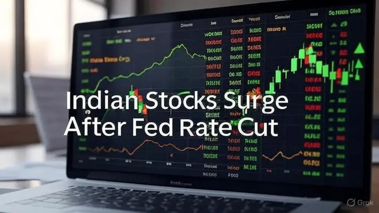 Indian stocks surge after Fed rate cut, Sensex and Nifty rally