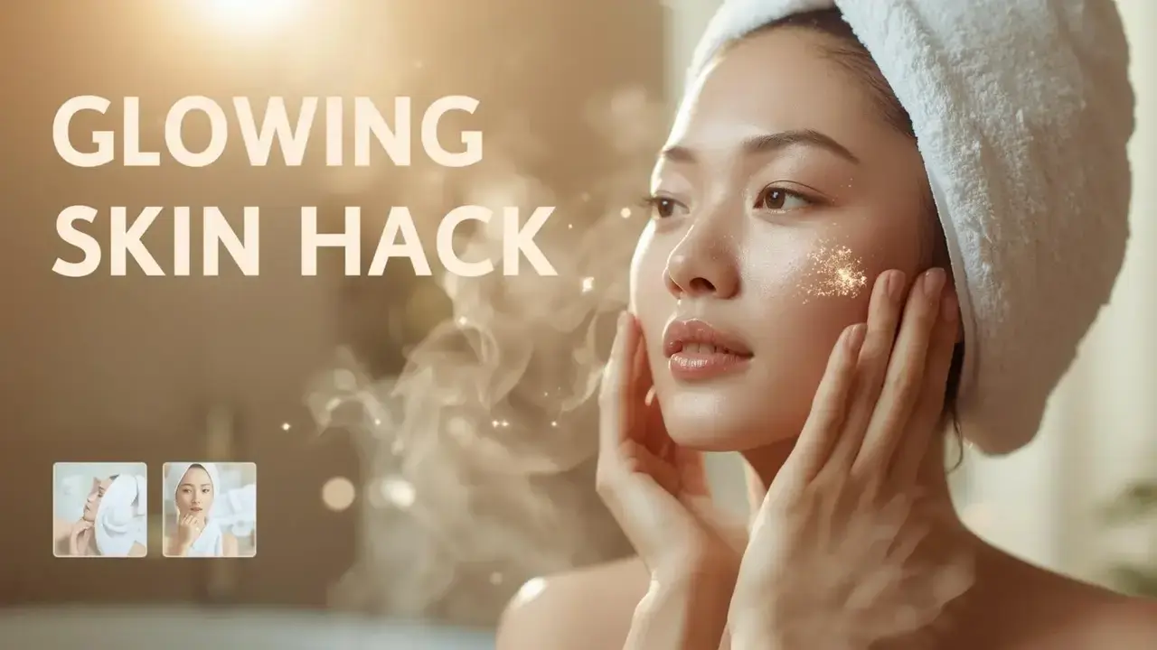Face steaming at home for glowing skin