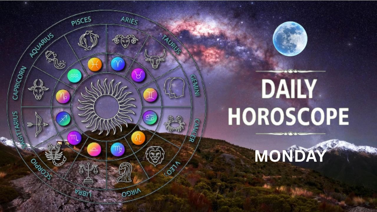 Daily Horoscope September 18 2025 Zodiac Wheel with Night Sky Background